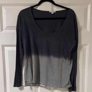 Women's James Perse Striped Gradient Long Sleeve Top